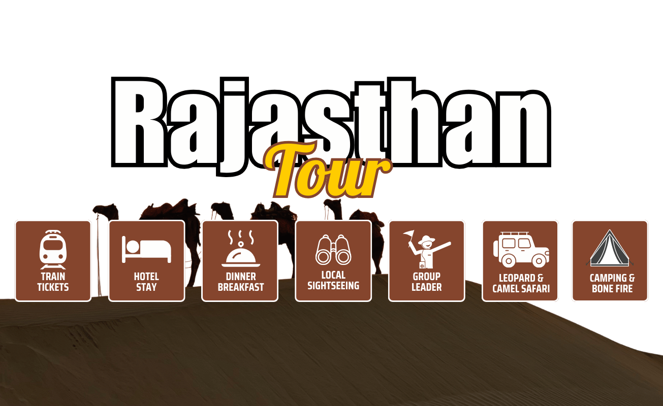 Trip Route Map for Rajasthan