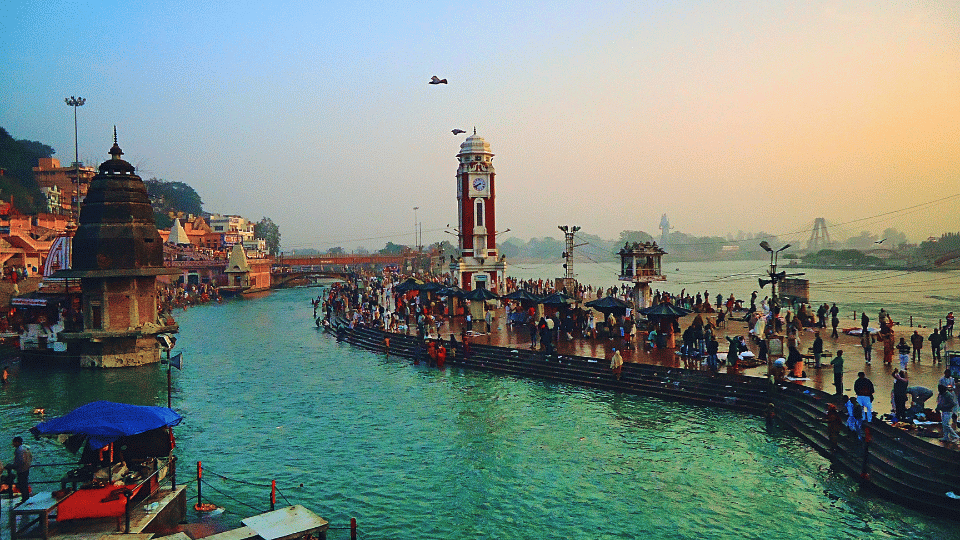 The holy shrine of Yamunotri, the source of the Yamuna River